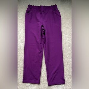 Climate Right Cuddl Duds Women’s Cranberry Pull On Pants - Petite M - EUC